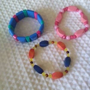 Stretch bracelets. Multi color